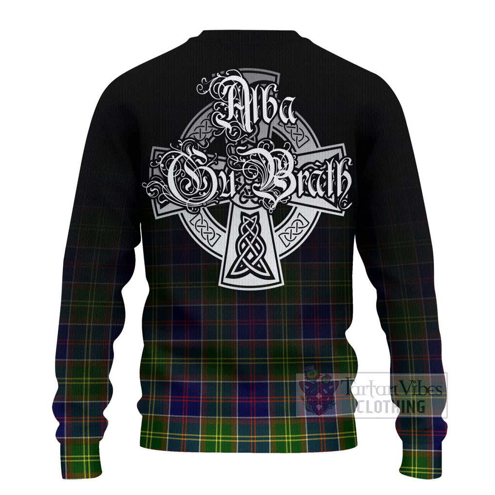 Arnott Tartan Ugly Sweater Featuring Alba Gu Brath Family Crest Celtic Inspired - Tartan Vibes Clothing