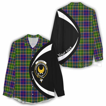 Arnott Tartan Women's Casual Shirt with Family Crest Circle Style - Tartan Vibes Clothing