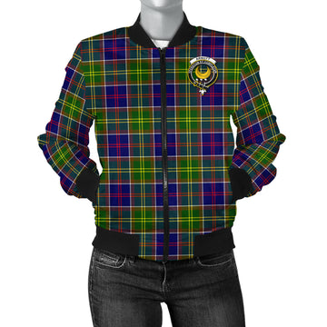 Arnott Tartan Bomber Jacket with Family Crest - Tartan Vibes Clothing
