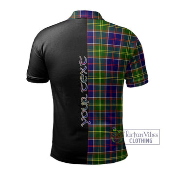 Arnott Tartan Polo Shirt with Family Crest and Half Of Me Style - Tartan Vibes Clothing