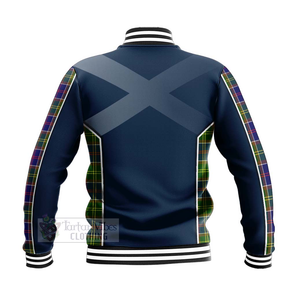 Arnott Tartan Baseball Jacket with Family Crest and Scottish Thistle Vibes Sport Style - Tartan Vibes Clothing