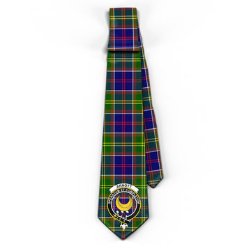 Arnott Tartan Classic Necktie with Family Crest - Tartan Vibes Clothing