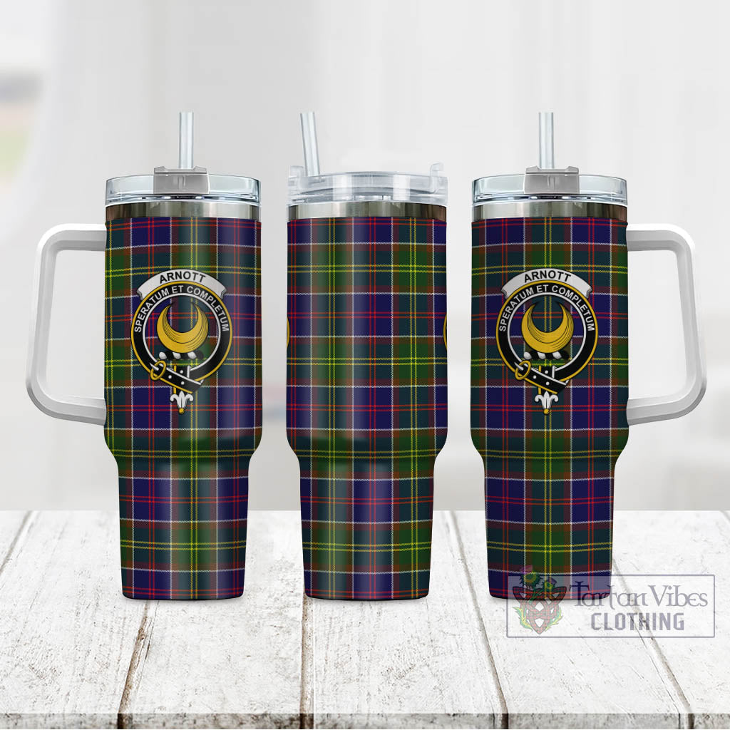 Arnott Tartan Tumbler with Handle with Family Crest - Tartan Vibes Clothing