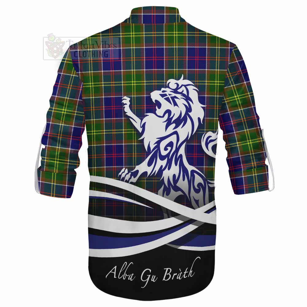 Arnott Tartan Ghillie Kilt Shirt with Alba Gu Brath Regal Lion Emblem - Tartan Vibes Clothing