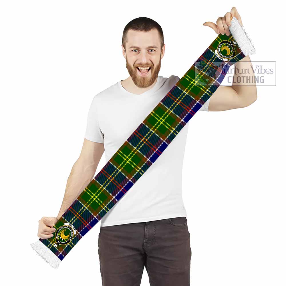 Arnott Tartan Ruffneck Scarf with Family Crest - Tartan Vibes Clothing