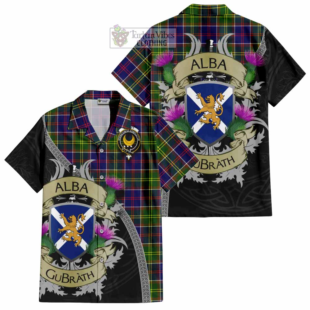 Arnott Tartan Family Crest Hawaiian Shirt Lion Rampant Royal Thistle Shield Celtic Inspired - Tartan Vibes Clothing