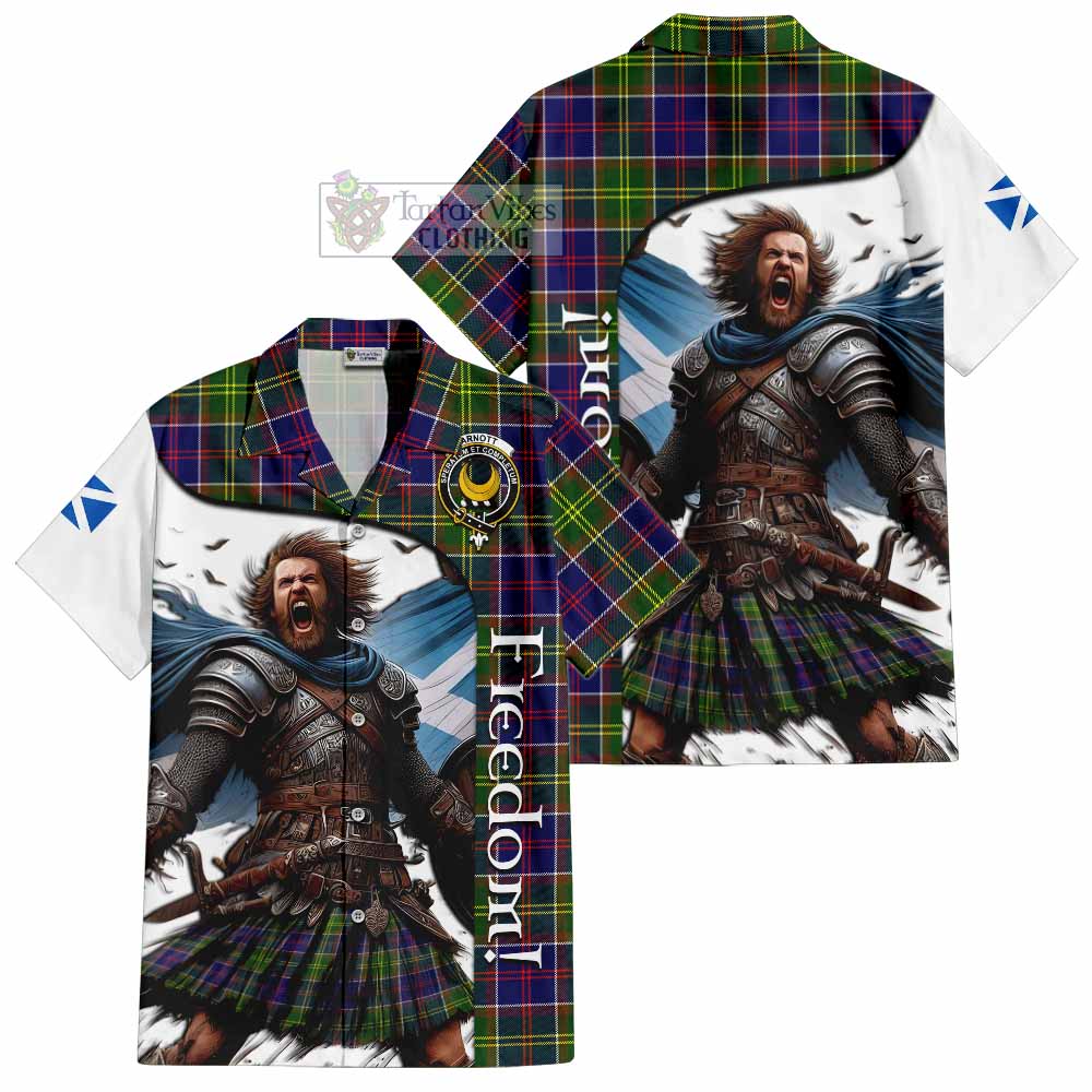 Arnott Crest Tartan Hawaiian Shirt Inspired by the Freedom of Scottish Warrior - Tartan Vibes Clothing