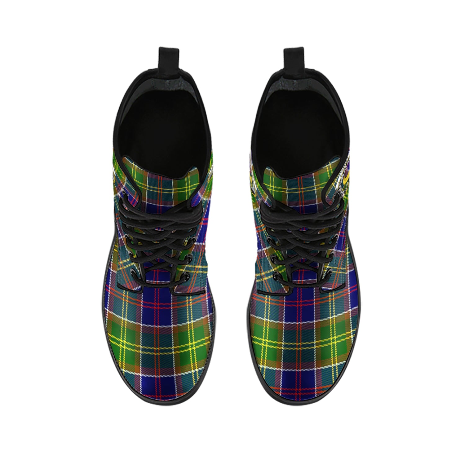 Arnott Tartan Leather Boots with Family Crest - Tartan Vibes Clothing
