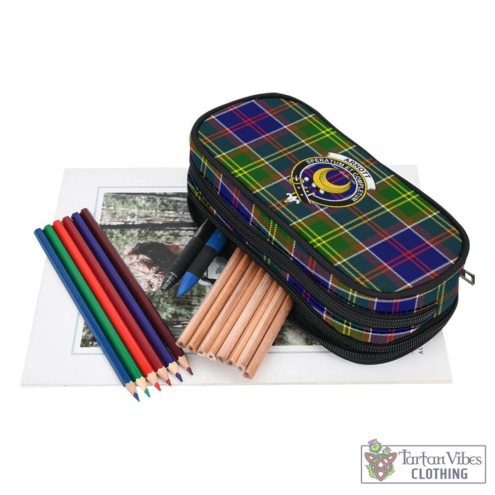 Arnott Tartan Pen and Pencil Case with Family Crest - Tartan Vibes Clothing