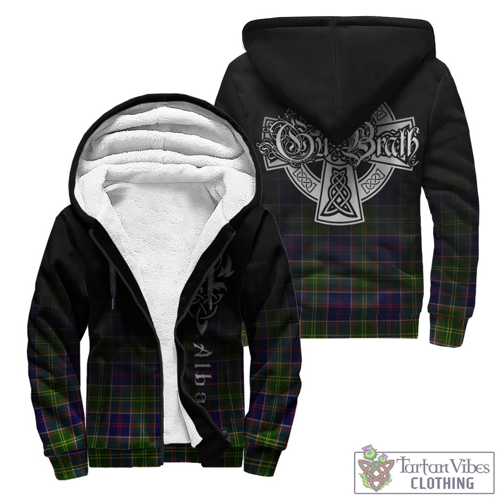 Arnott Tartan Sherpa Hoodie Featuring Alba Gu Brath Family Crest Celtic Inspired - Tartan Vibes Clothing