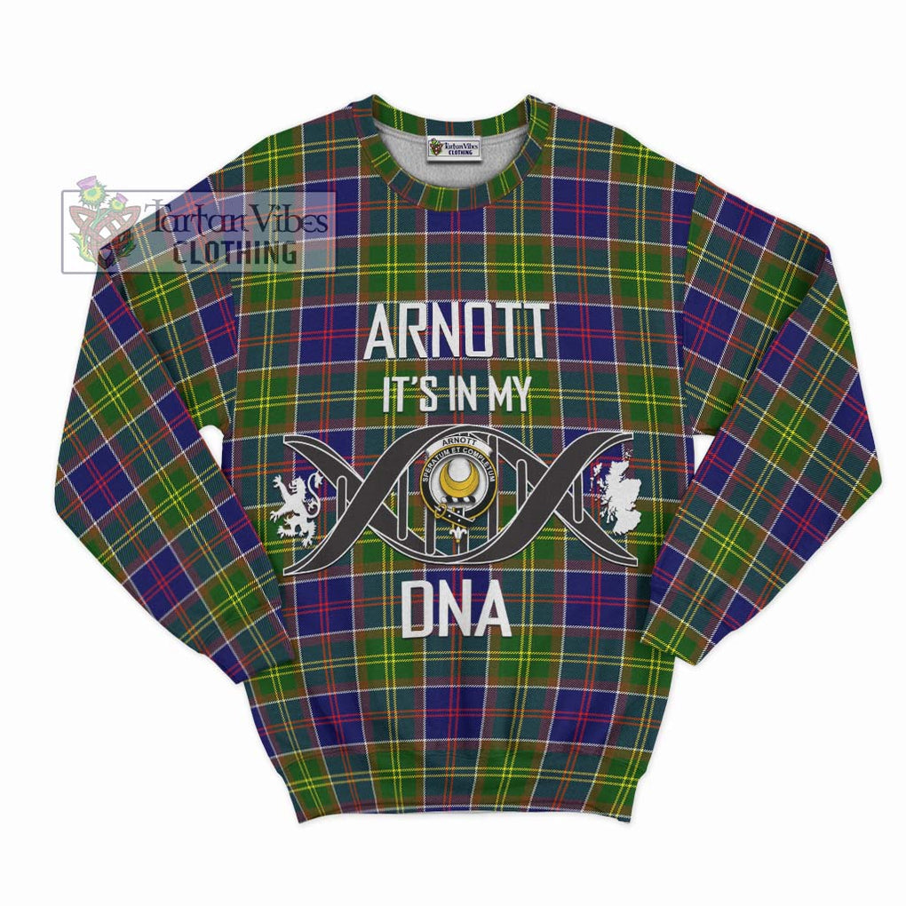 Arnott Tartan Sweatshirt with Family Crest DNA In Me Style - Tartan Vibes Clothing