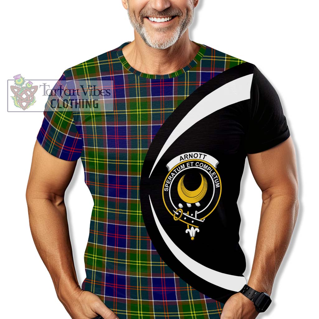 Tartan Vibes Clothing Arnott Tartan T-Shirt with Family Crest Circle Style