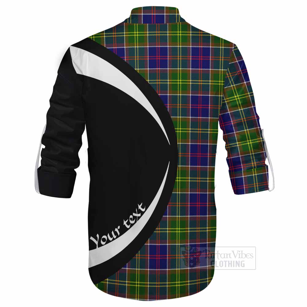 Arnott Tartan Ghillie Kilt Shirt with Family Crest Circle Style - Tartan Vibes Clothing