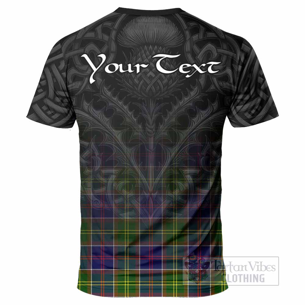Tartan Vibes Clothing Arnott Tartan T-Shirt with Family Crest Celtic Thistle Vibes