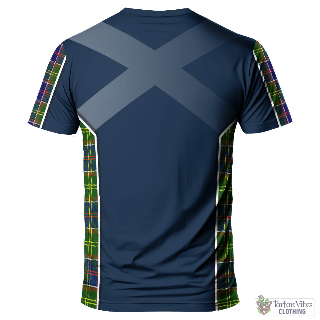 Tartan Vibes Clothing Arnott Tartan T-Shirt with Family Crest and Scottish Thistle Vibes Sport Style