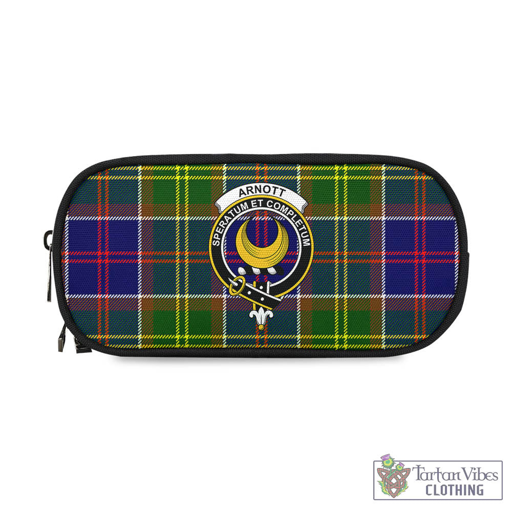 Arnott Tartan Pen and Pencil Case with Family Crest - Tartan Vibes Clothing