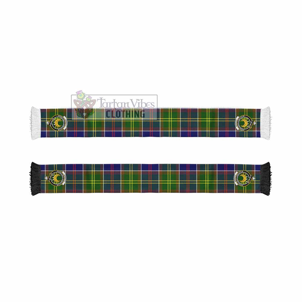 Arnott Tartan Ruffneck Scarf with Family Crest - Tartan Vibes Clothing