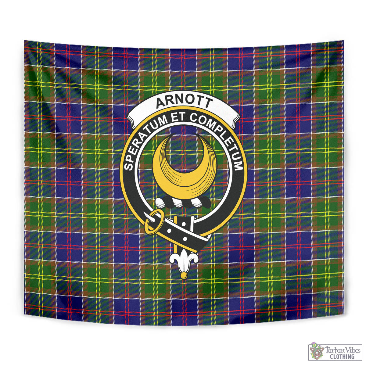 Tartan Vibes Clothing Arnott Tartan Tapestry Wall Hanging and Home Decor for Room with Family Crest