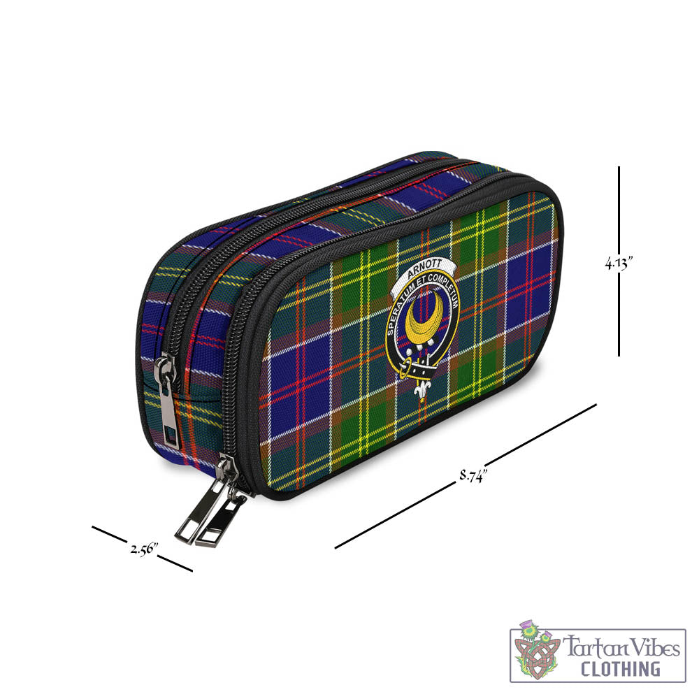 Arnott Tartan Pen and Pencil Case with Family Crest - Tartan Vibes Clothing