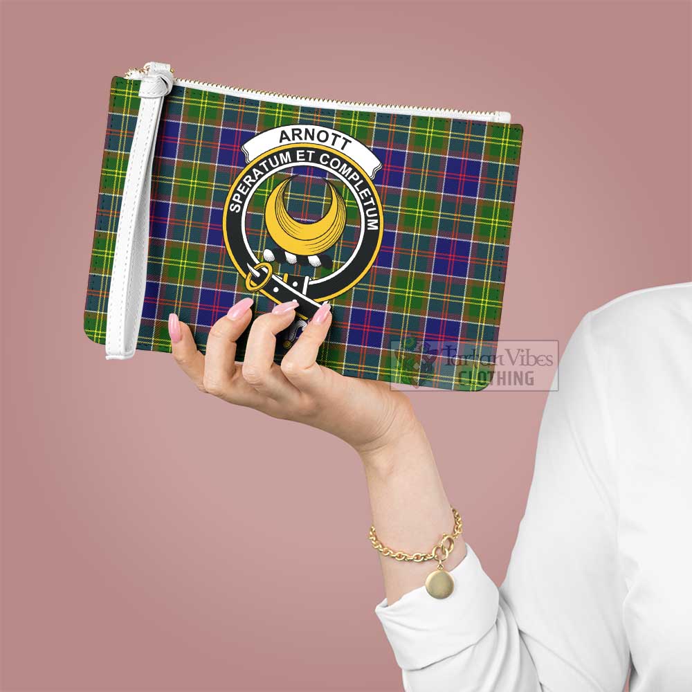 Tartan Vibes Clothing Arnott Family Crest Tartan Clutch Bag