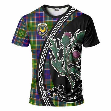Arnott Family Crest Tartan T-Shirt Alba Thistle Inspired