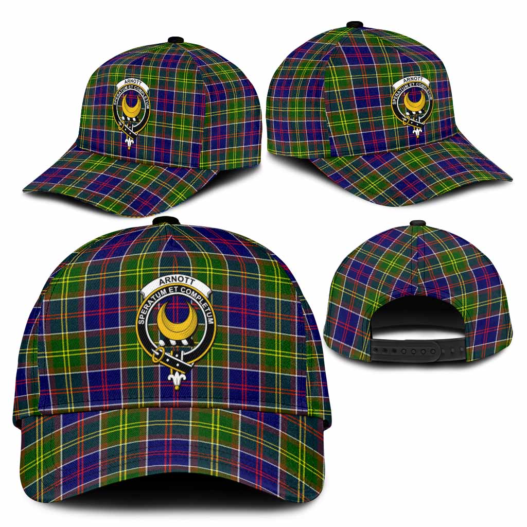 Arnott Tartan Classic Cap with Family Crest