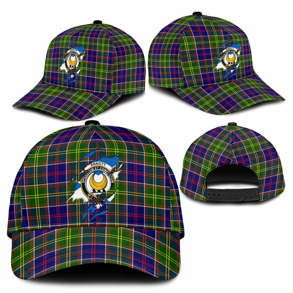 Arnott Tartan Classic Cap with Family Crest In Me Style