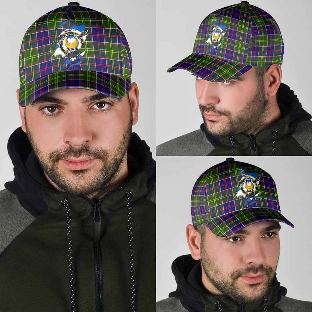 Arnott Tartan Classic Cap with Family Crest In Me Style