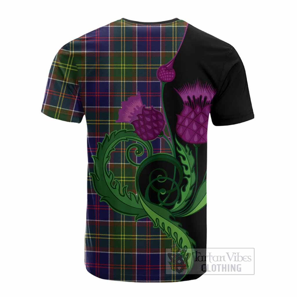 Arnott Tartan Cotton T-shirt Traditional Scottish Thistle