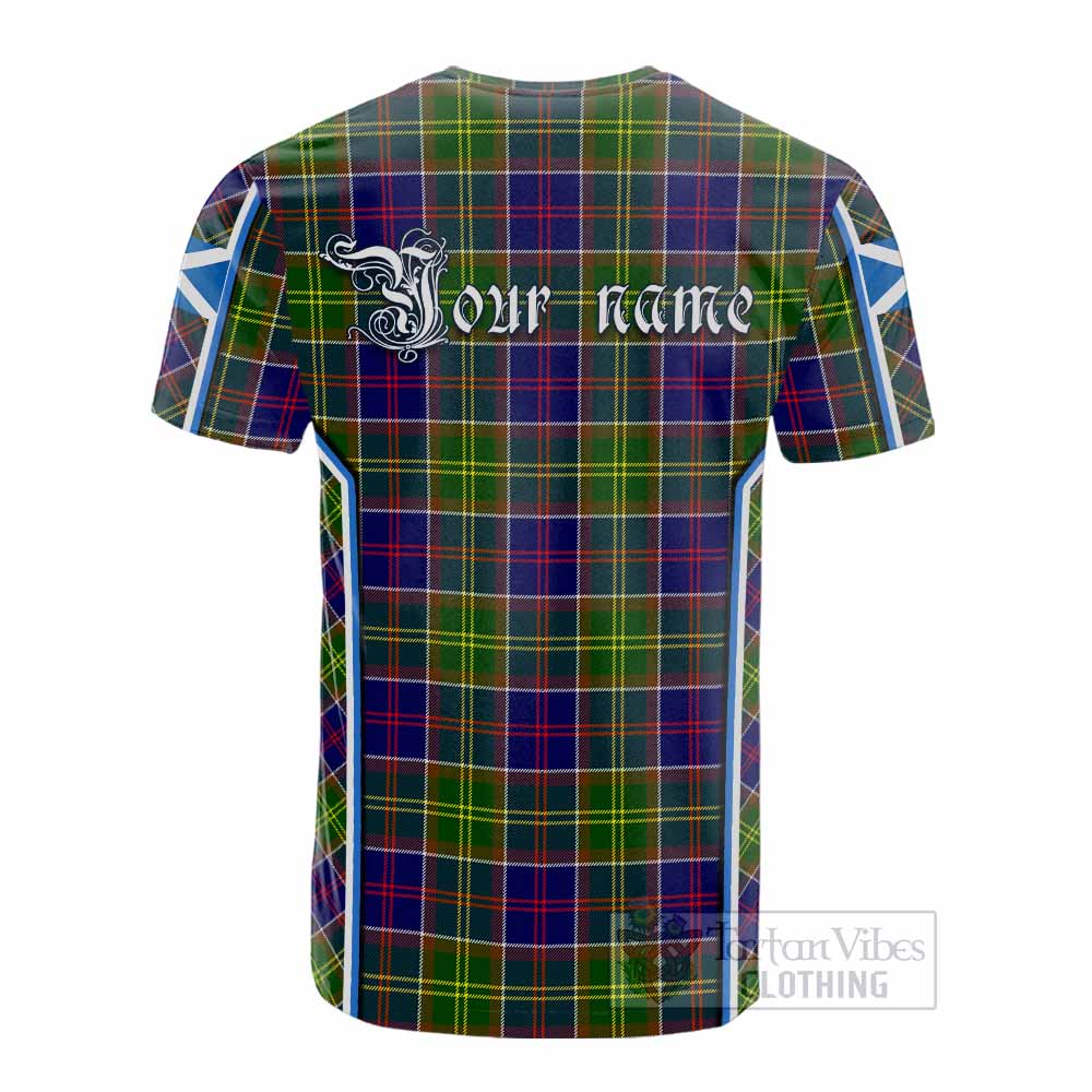 Arnott Tartan Crest Cotton T-shirt Scotland Coat of Arm Flag Style - Tartan Vibes Clothing
