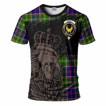Arnott Tartan Crest T-Shirt Crowned Lion Heritage Style