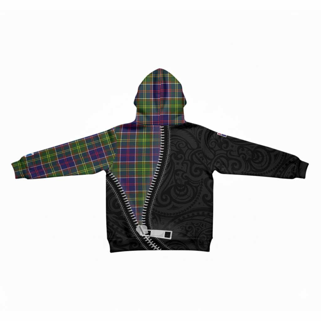 Arnott Tartan Kid Hoodie New Zealand Pattern Unique Zipper Stylized
