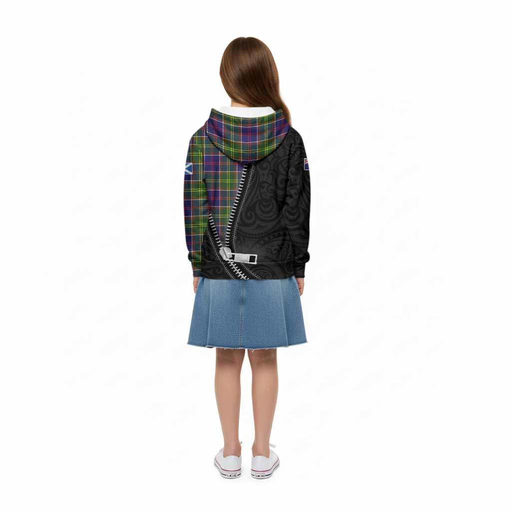 Arnott Tartan Kid Hoodie New Zealand Pattern Unique Zipper Stylized