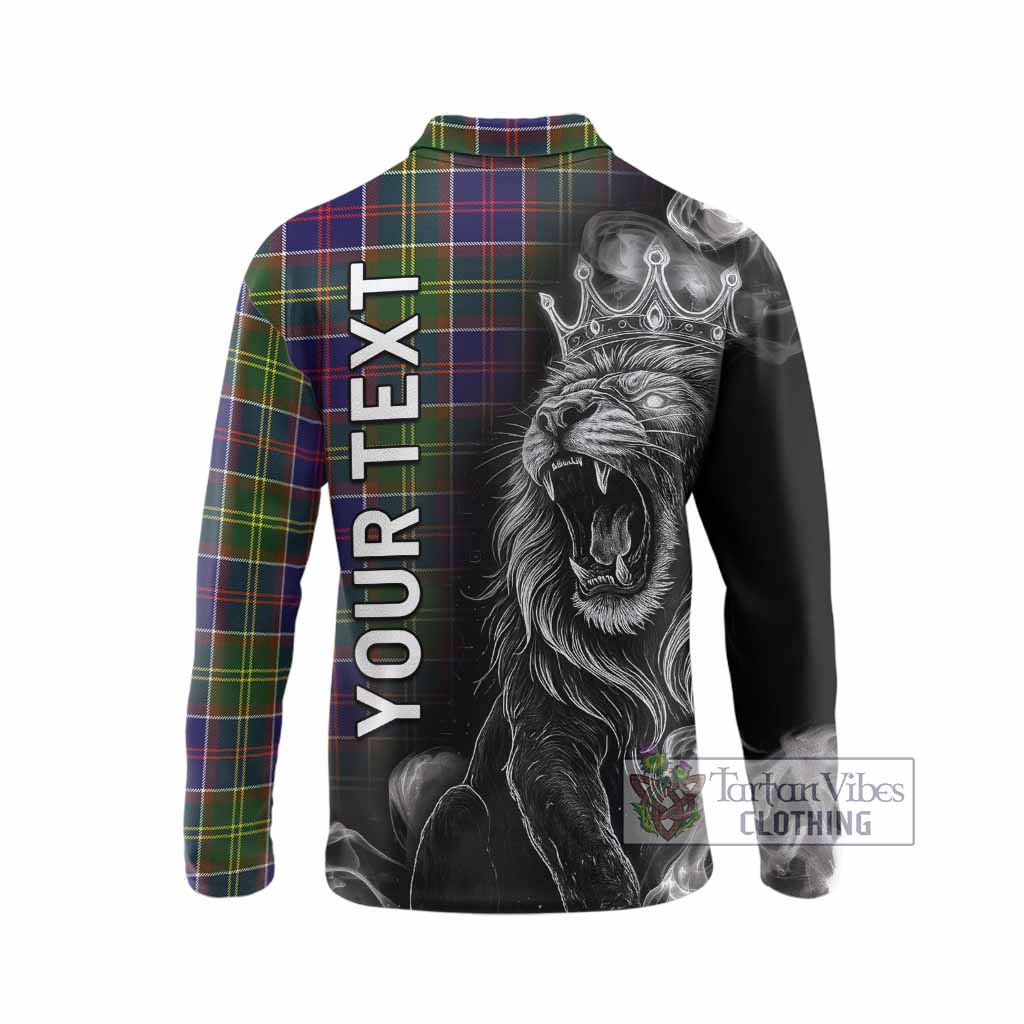 Arnott Tartan Long Sleeve Polo Shirt Roaring Lion Heritage
