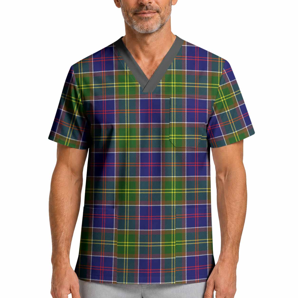 Arnott Tartan Scrub Top XL - Tartan Vibes Clothing