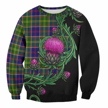 Arnott Tartan Sweatshirt Resilient Scottish Thistle Unisex - Tartan Vibes Clothing