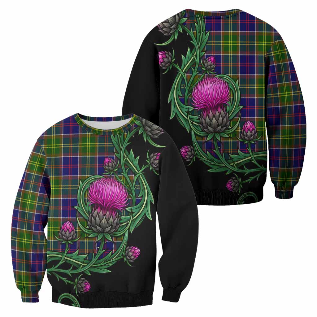 Arnott Tartan Sweatshirt Resilient Scottish Thistle - Tartan Vibes Clothing