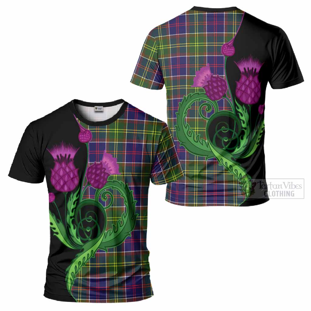Arnott Tartan T-Shirt Traditional Scottish Thistle