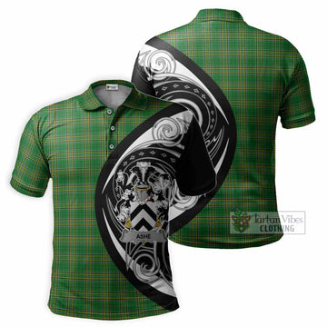 Tartan Vibes Clothing Ashe Irish Clan Polo Shirt Celtic Circle Style
