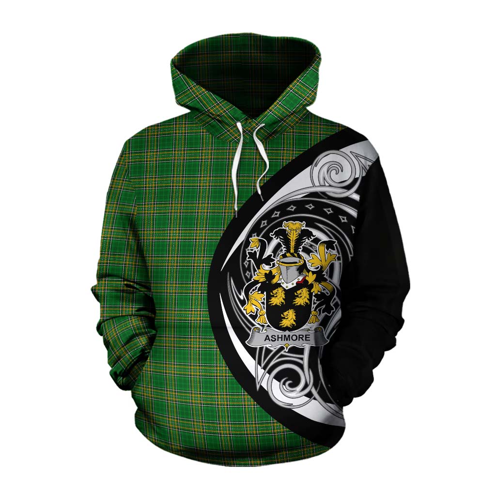 Tartan Vibes Clothing Ashmore Irish Clan Cotton Hoodie Celtic Circle Style