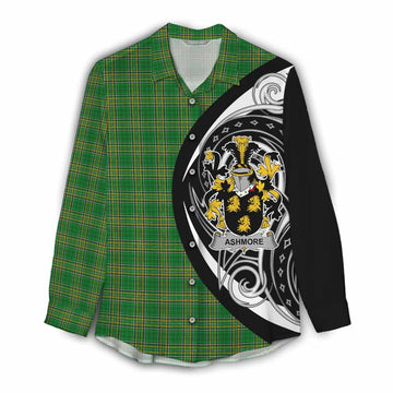 Ashmore Irish Clan Women's Casual Shirt Celtic Circle Style Female - Tartan Vibes Clothing