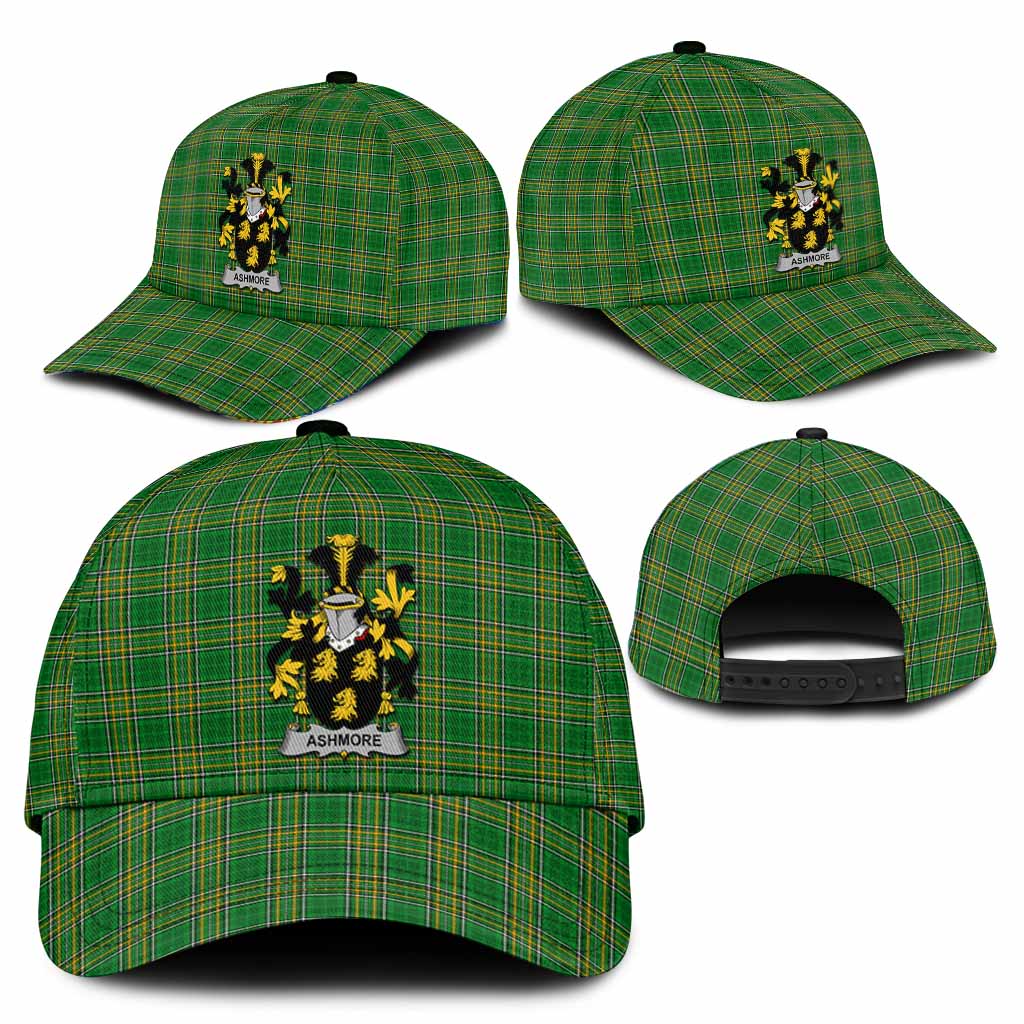 Ashmore Irish Clan Tartan Classic Cap with Coat of Arms