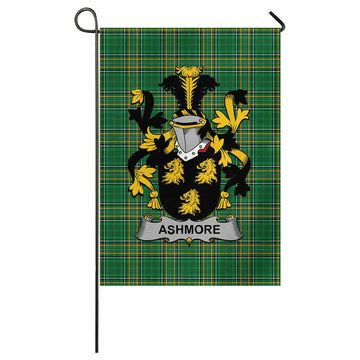 Ashmore Irish Clan Tartan Flag with Coat of Arms