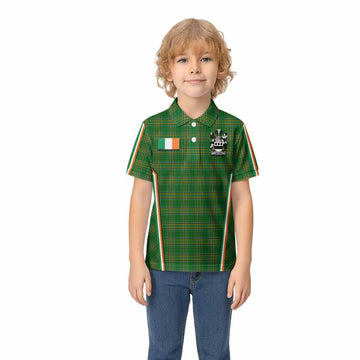 Aston Irish Clan Coat of Arm Tartan Kid Polo Shirt Flag Style