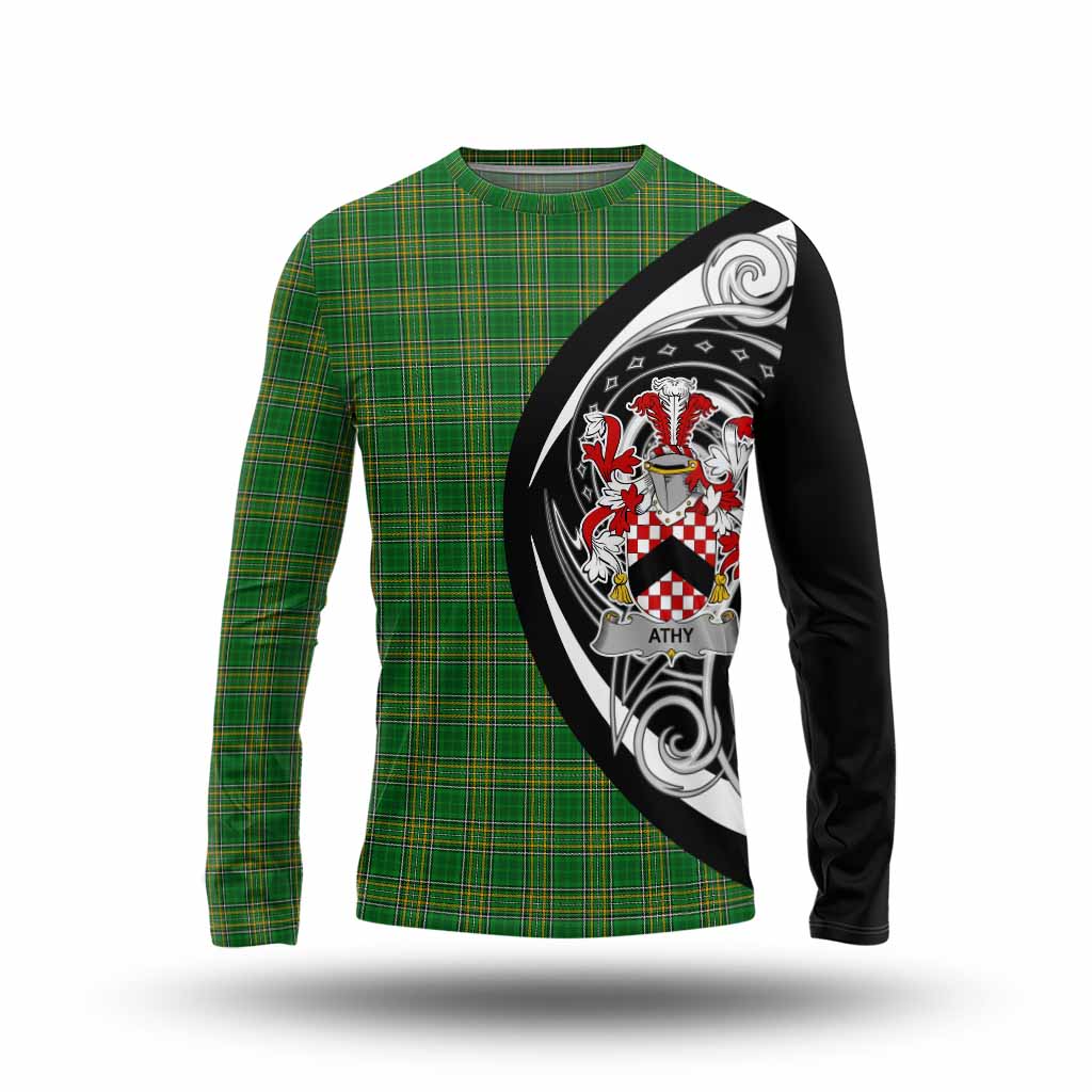 Tartan Vibes Clothing Athy Irish Clan Long Sleeve T-Shirt Celtic Circle Style