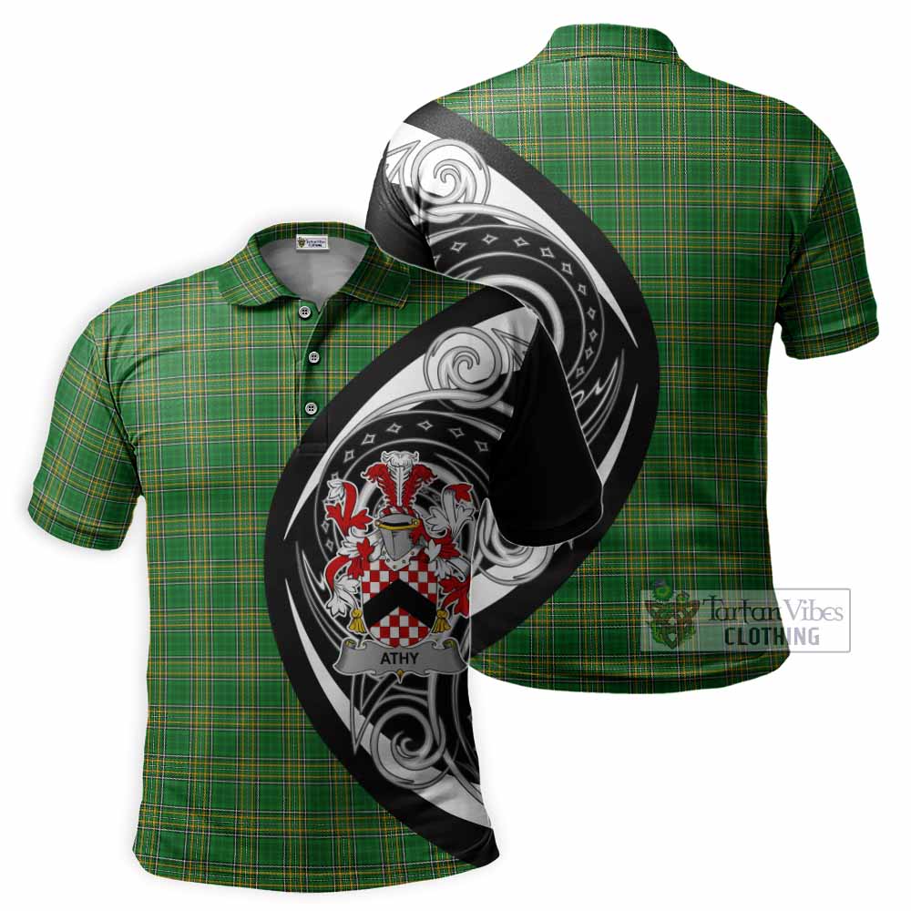 Tartan Vibes Clothing Athy Irish Clan Polo Shirt Celtic Circle Style