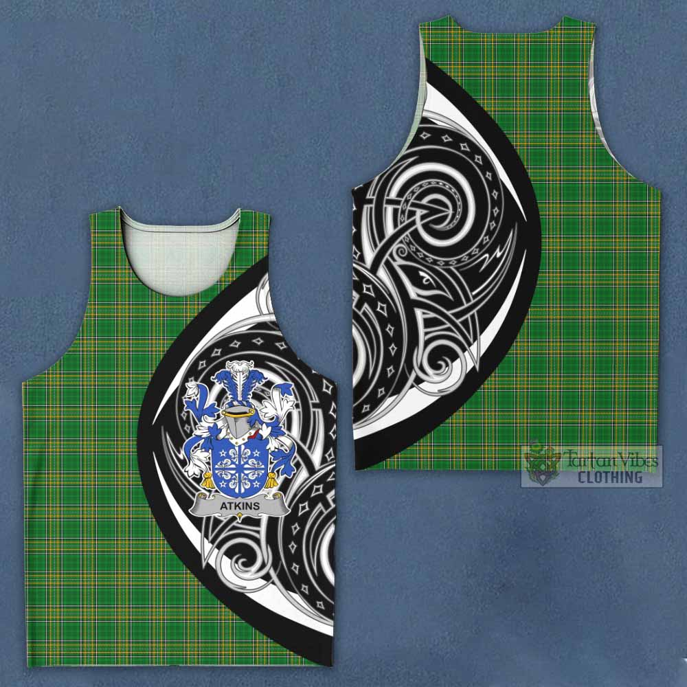 Tartan Vibes Clothing Atkins Irish Clan Men's Tank Top Celtic Circle Style