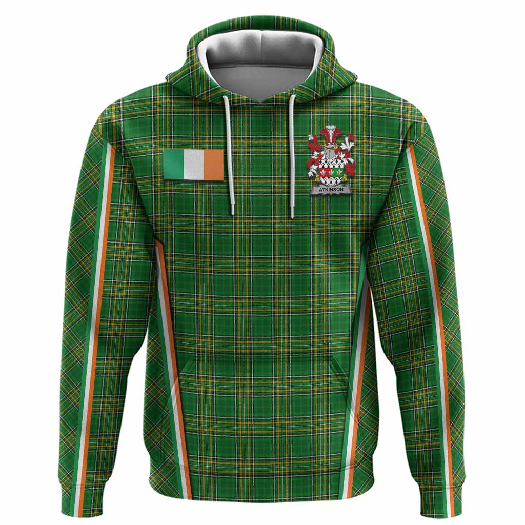Atkinson Irish Clan Coat of Arm Tartan Hoodie Flag Style