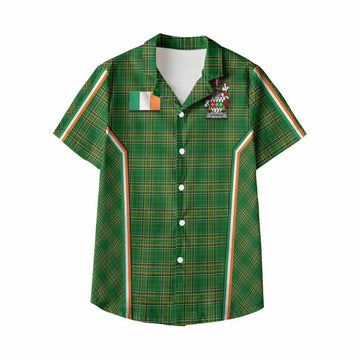 Atkinson Irish Clan Coat of Arm Tartan Kid Hawaiian Shirt Flag Style