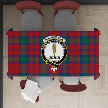 Auchinleck (Affleck) Tartan Tablecloth with Family Crest XL 57.1"x70.9"(145x180cm) - Tartan Vibes Clothing